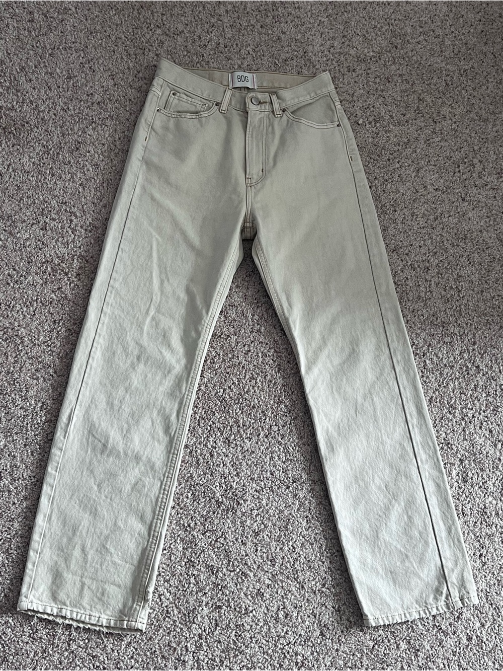 BDG Straight-Leg Jeans in Cream - Size 27